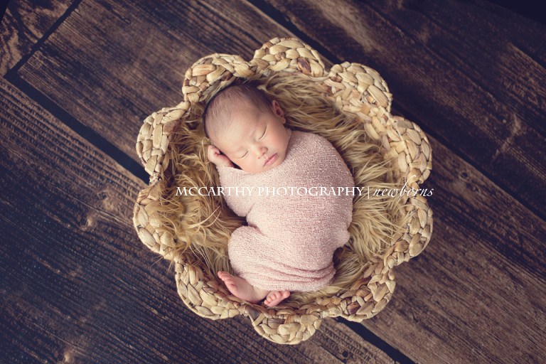 baby photography and beautiful basket