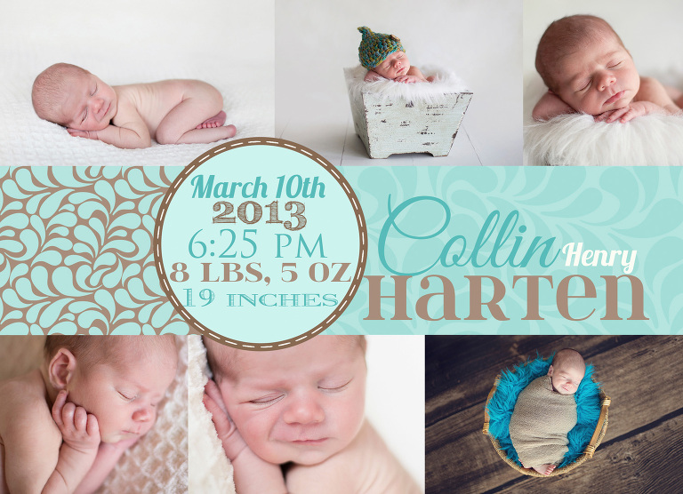 birth announcement in blues